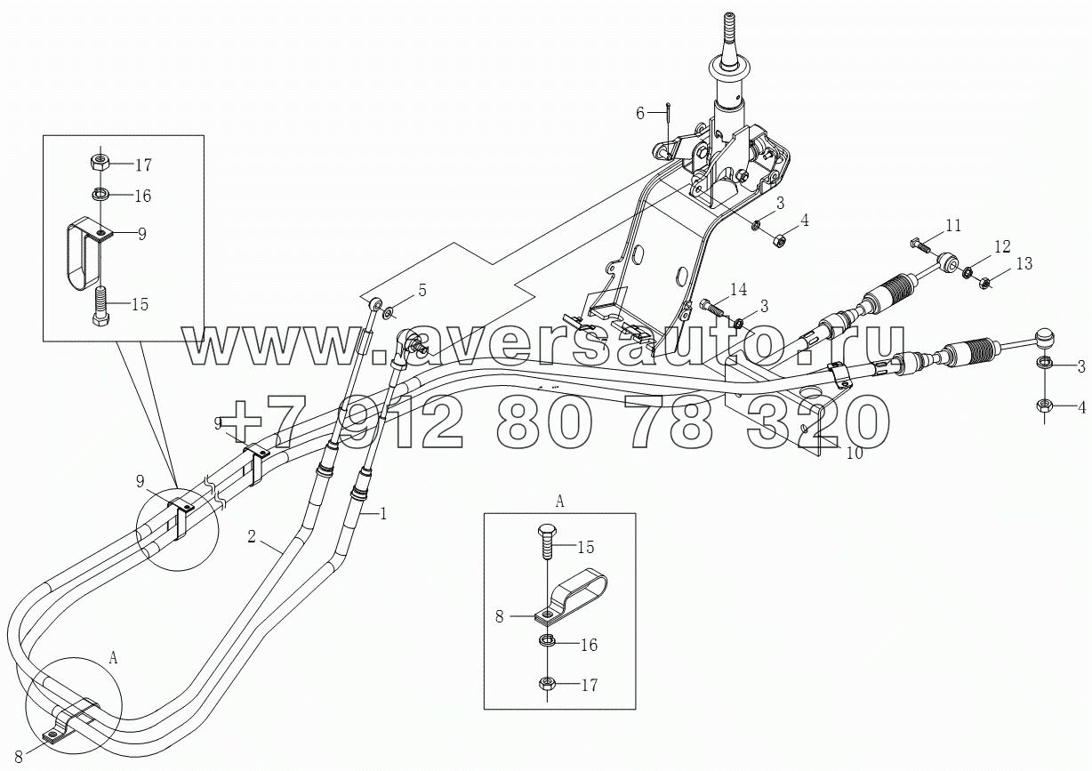 1S10611720101 Управляющий механизм коробки передач