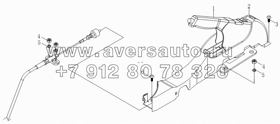 1S10493530102 Управляющий механизм стояночного тормоза