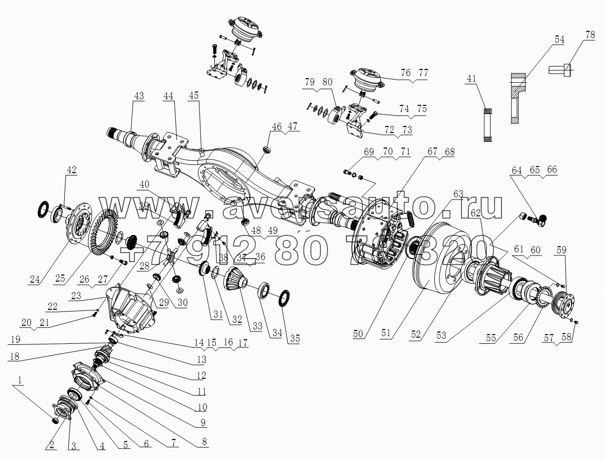 1S10612400102 Задний мост