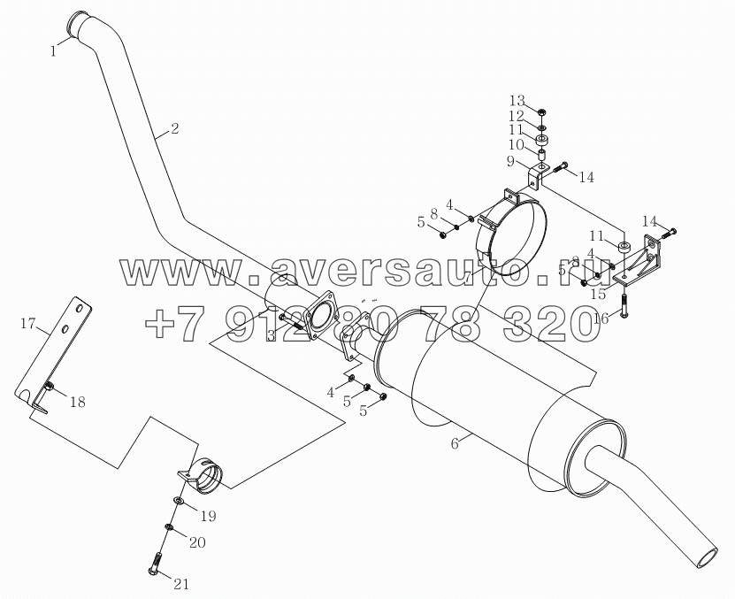 1S10691200105 Выпускное устройство