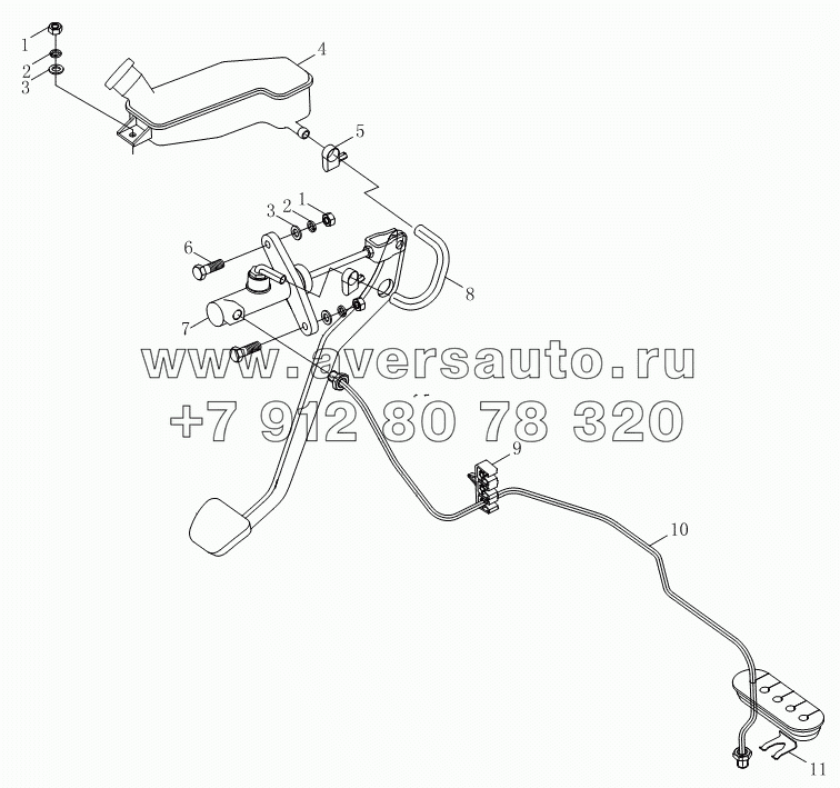 1S10431630114 Механизм управления сцеплением