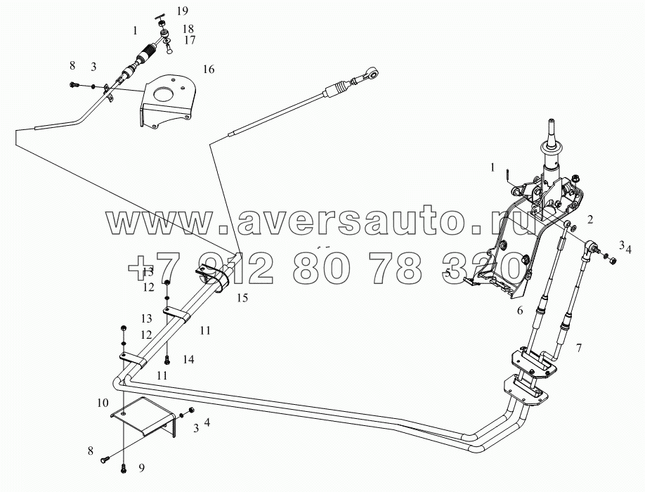 1S10891720105 Механизм управления КПП