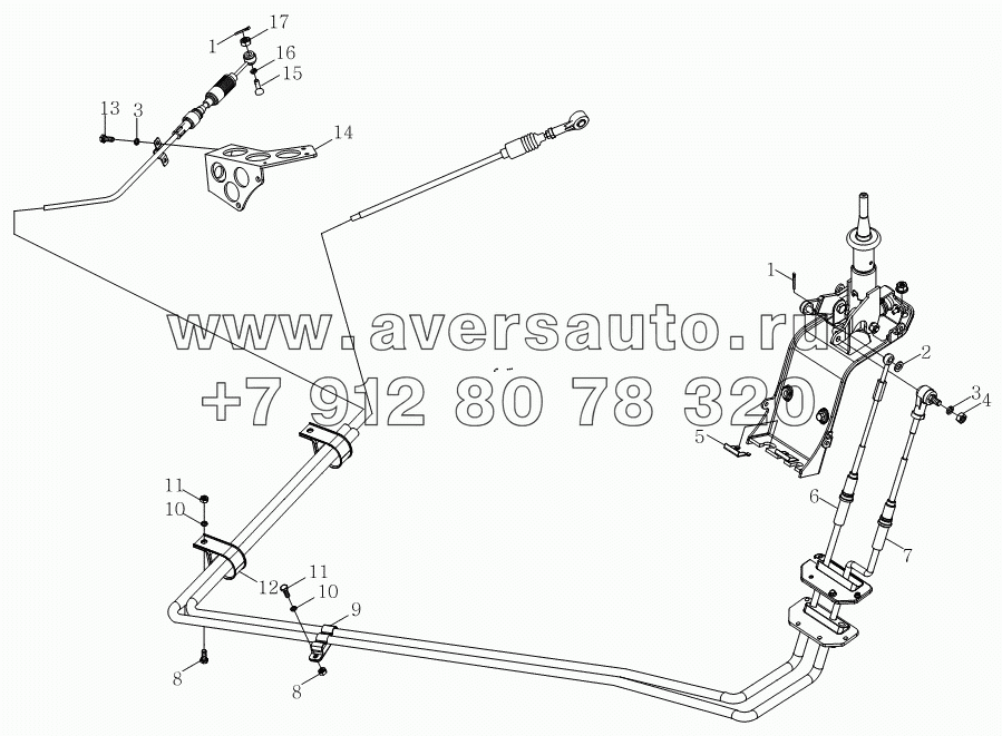 1S10691720106 Механизм управления КПП