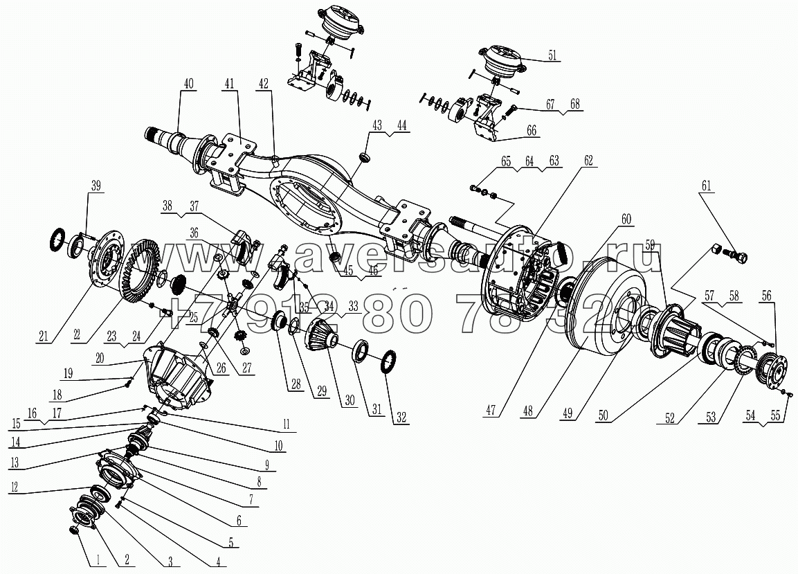 1S10692400118 Задний мост