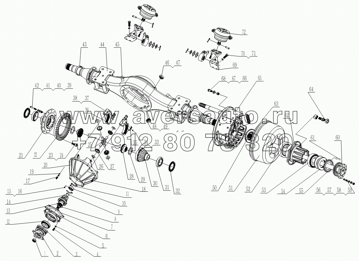 1S10592400109 Задний мост