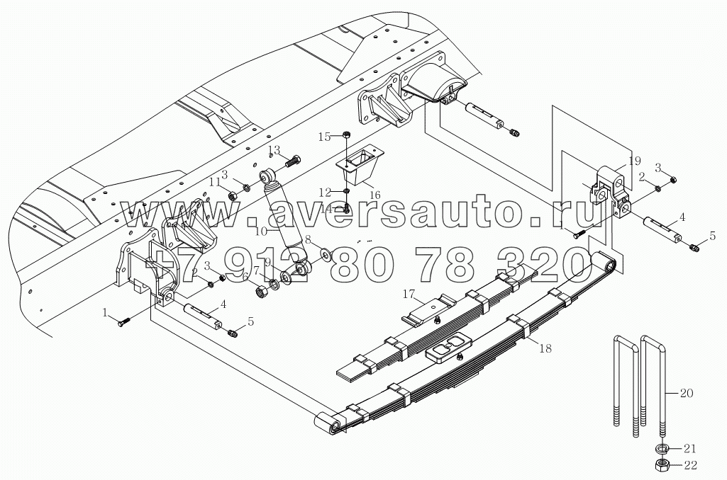 1S10592950102 Задняя подвеска