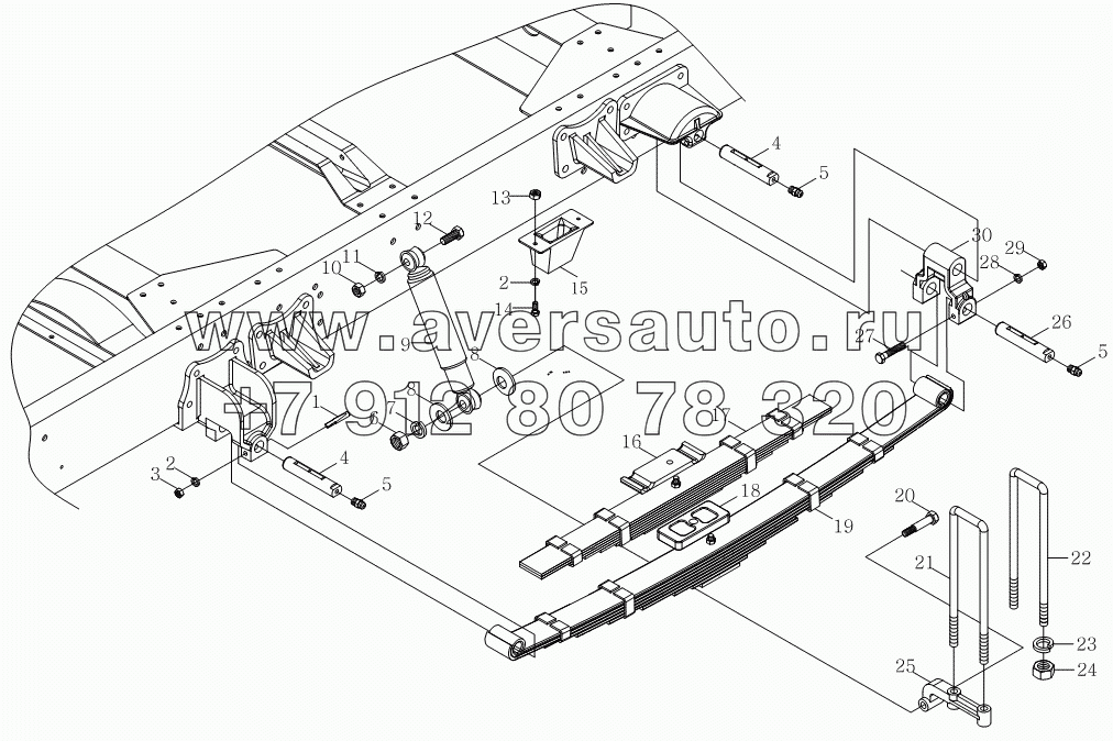 1S10692950102 Задняя подвеска