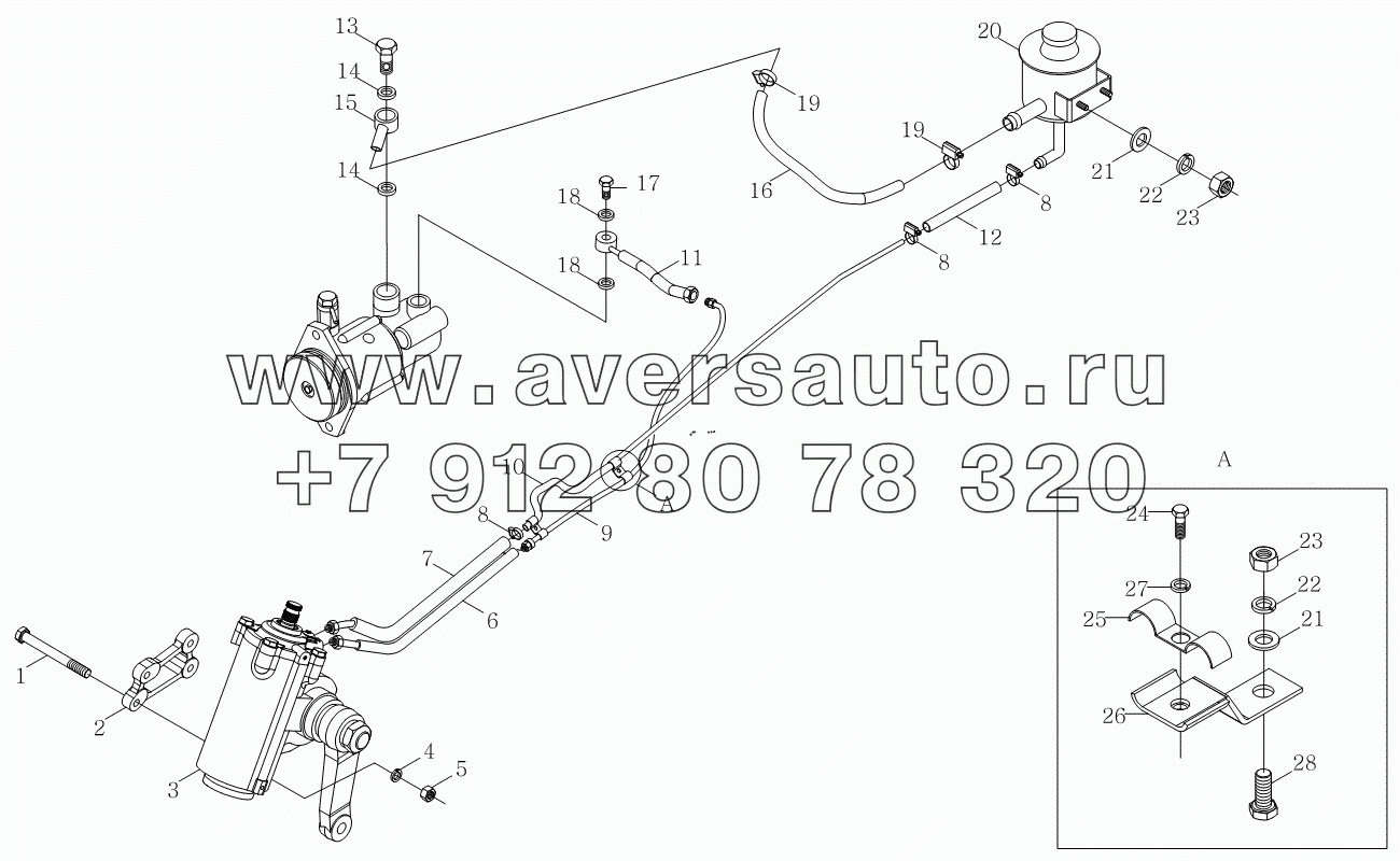 1S10893400110 Коробка рулевого механизма и агрегат