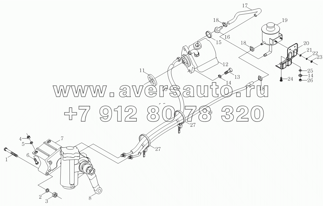 1S10693400107 Коробка рулевого механизма и агрегат