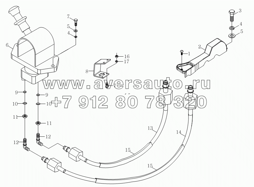 1S10893530102 Механизм управления стояночным торможением