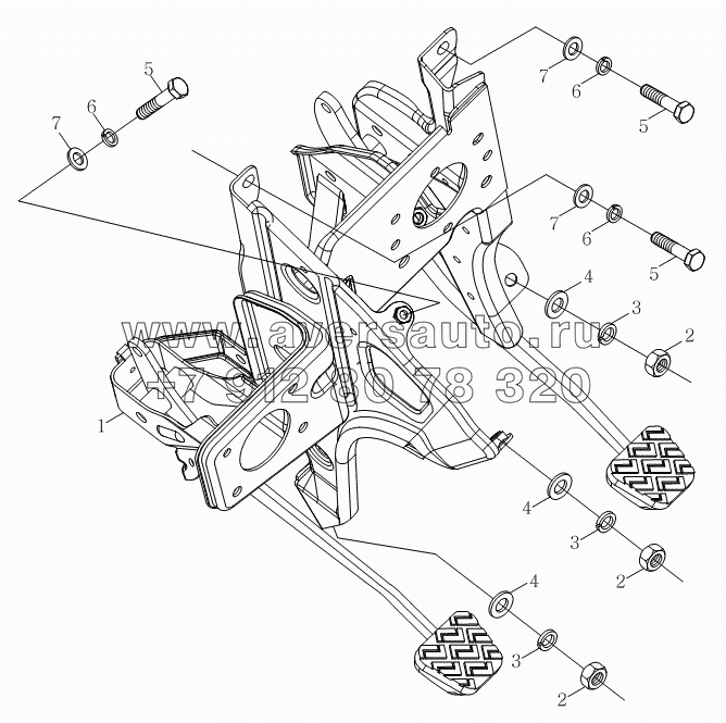 1S10433540103 Подвеска педали