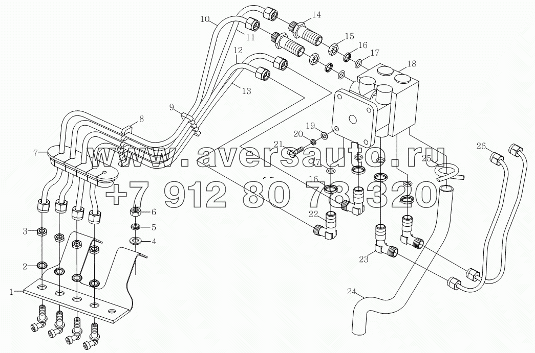 1S10693590101 Тормозная магистраль (кузов)