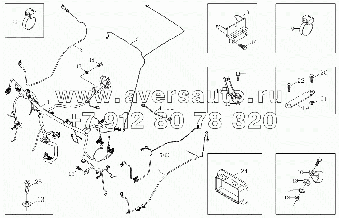 1SB2003740140 Жгут проводов кузова