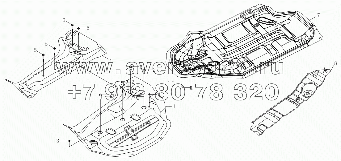 1SB2005000101 Корпус кузова (поддержанный кожух и капот двигателя в сборе)