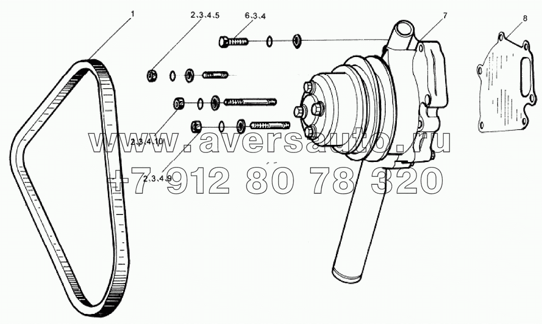1S10891000112 Водяной насос