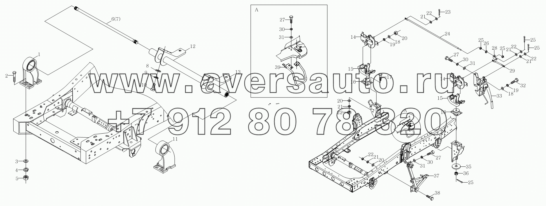 1SB2005020101 Механизм поворачивания и запирания кузова