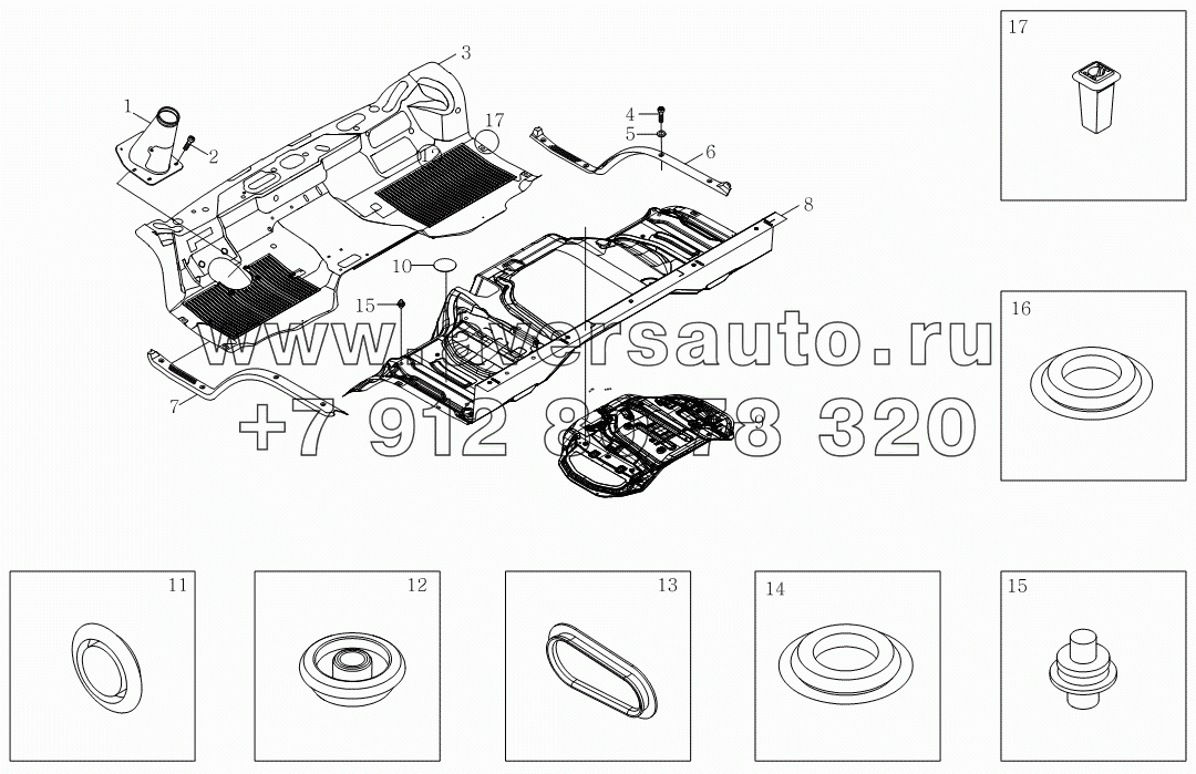 1SB2005120111 Отделочно-декоративный элемент на полу