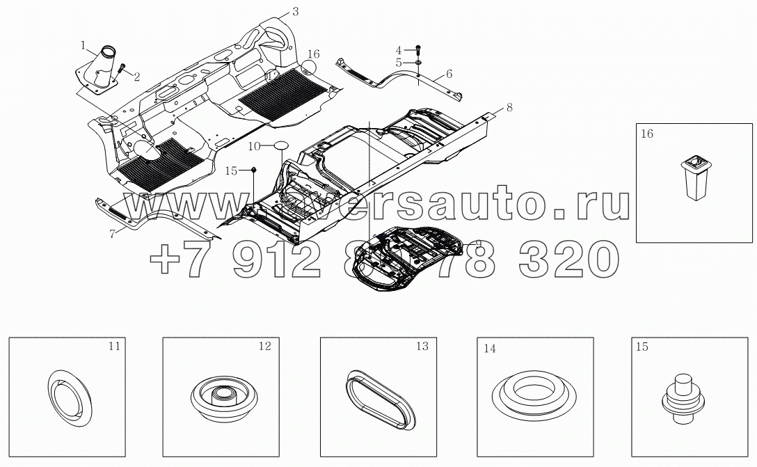 1SB2005120113 Отделочно-декоративный элемент на полу