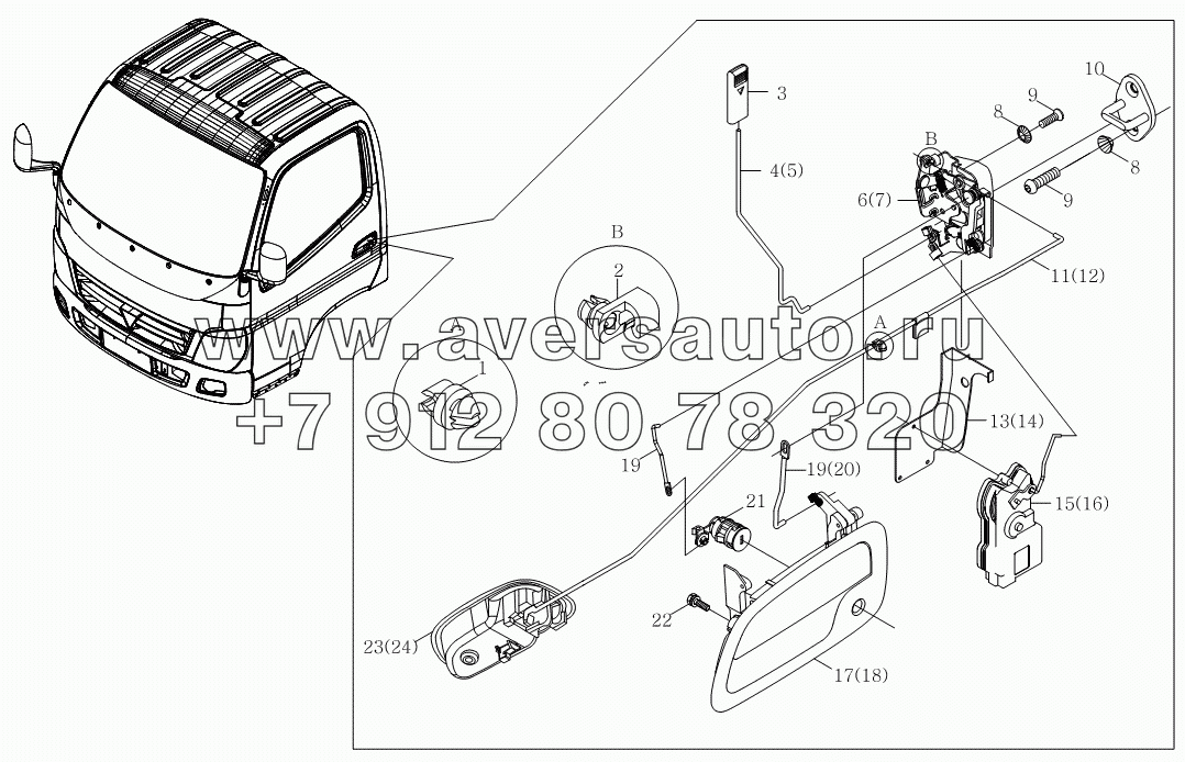 1SB1806150109 Дверной замок