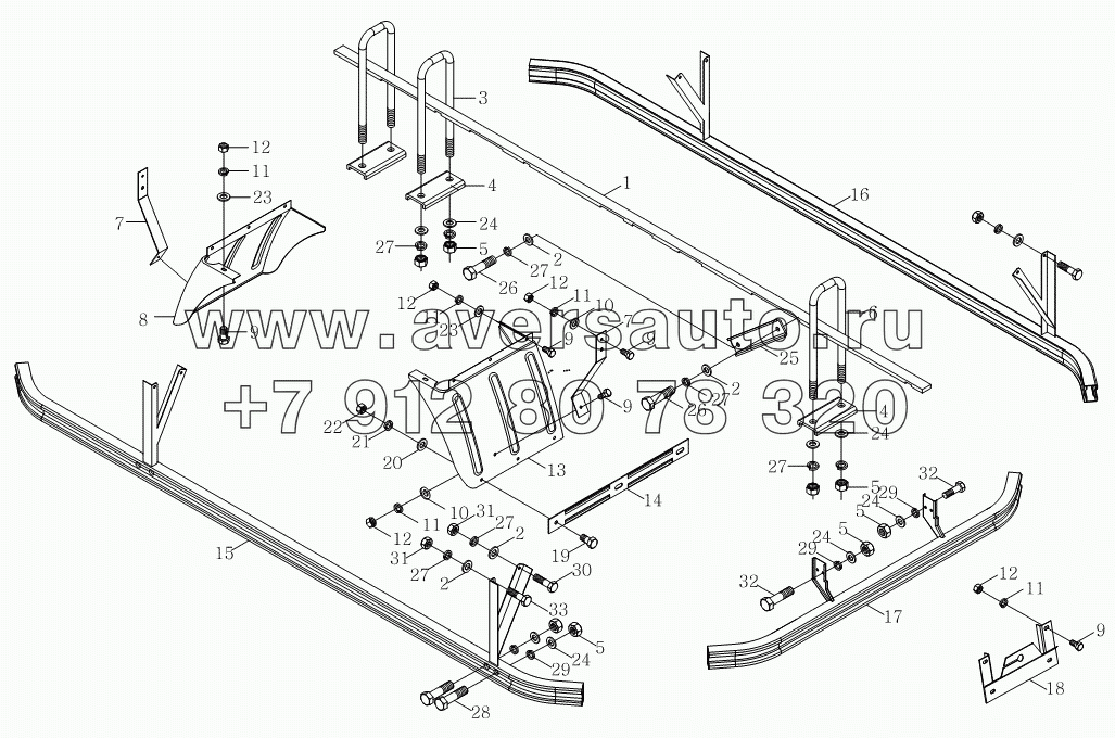 1SB1808590110 Агрегат для монтажа кузова-фургона