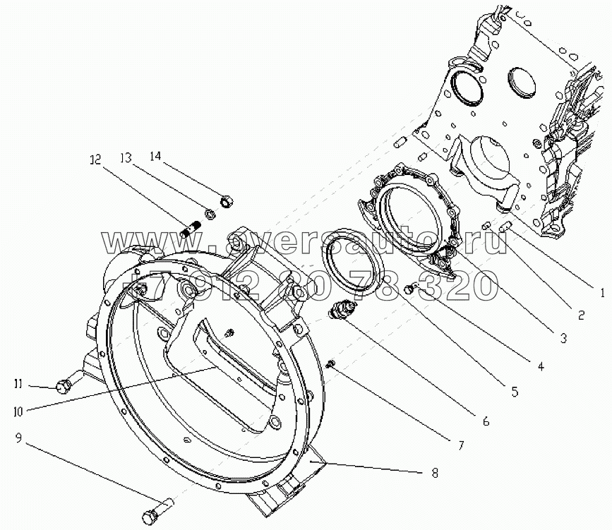 1S10591000115 Картер маховика