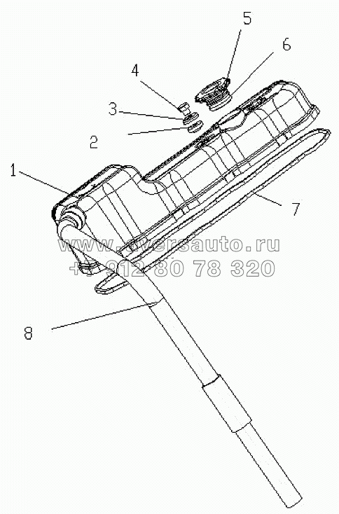 1S10591000115 Соединительная часть между кожухом и крышкой циллиндра