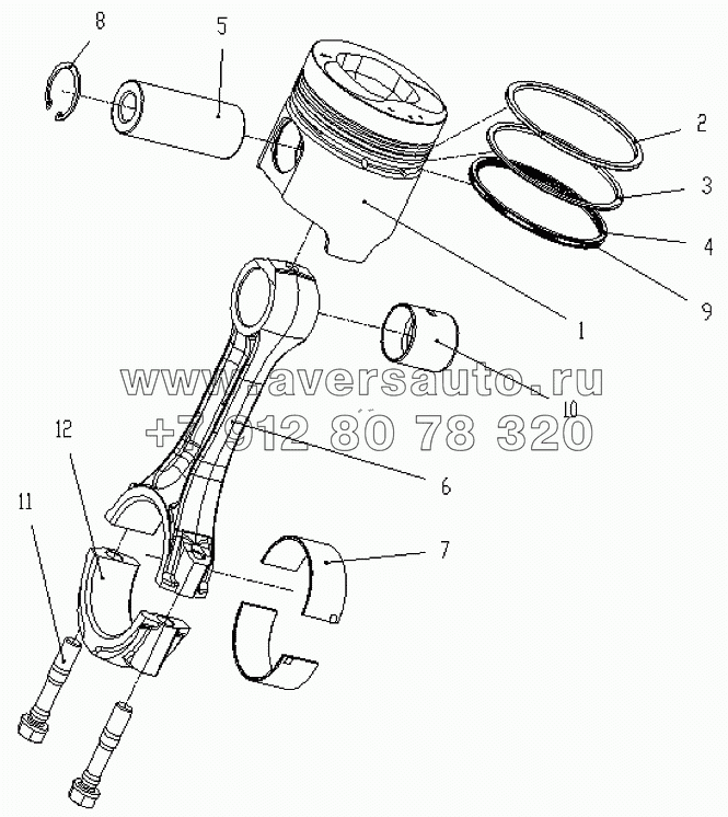 1S10591000115 Шток поршня