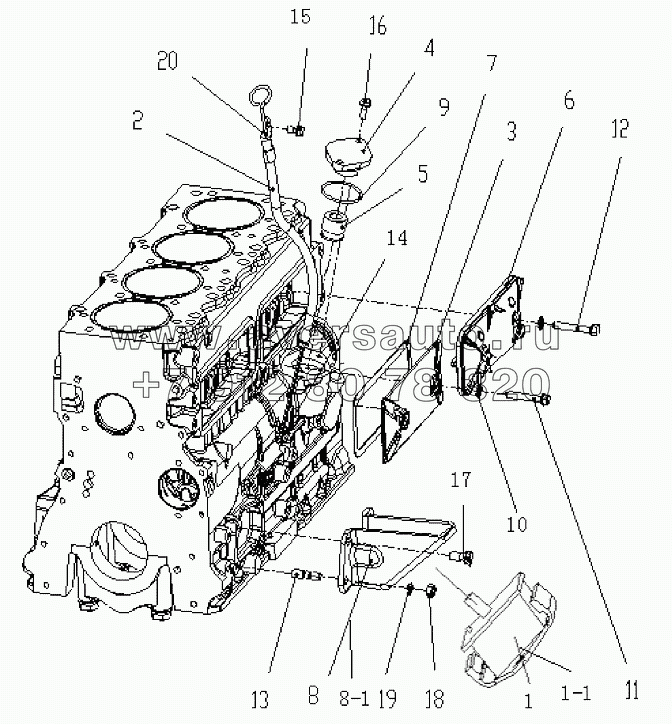 1S10591000115 Блок-картер 2