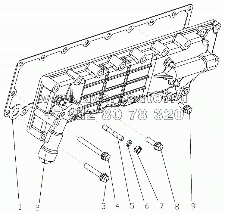 1S10591000115 Масляный охладитель