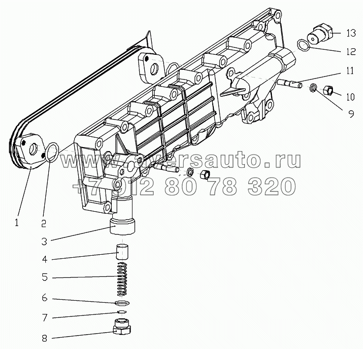 1S10591000115 Масляный охладитель в сборе