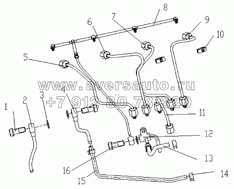 1S10591000115 Топливный трубопровод