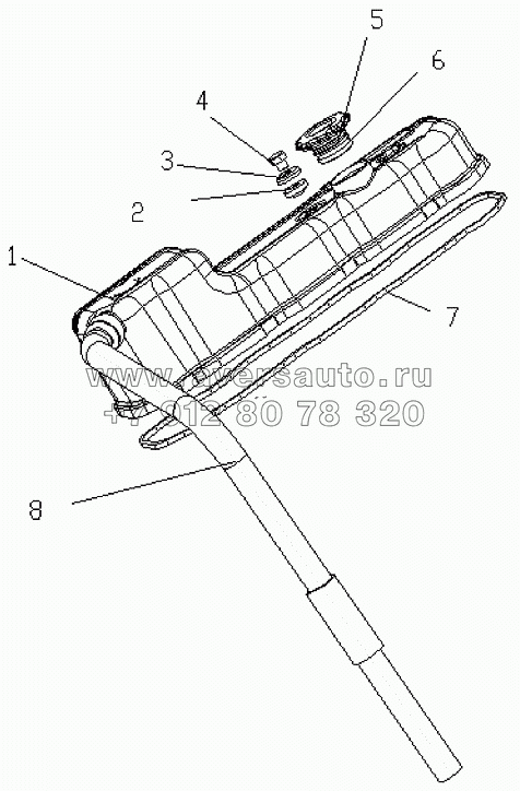 1S10691000143 Соединительная часть между кожухом и крышкой циллиндра