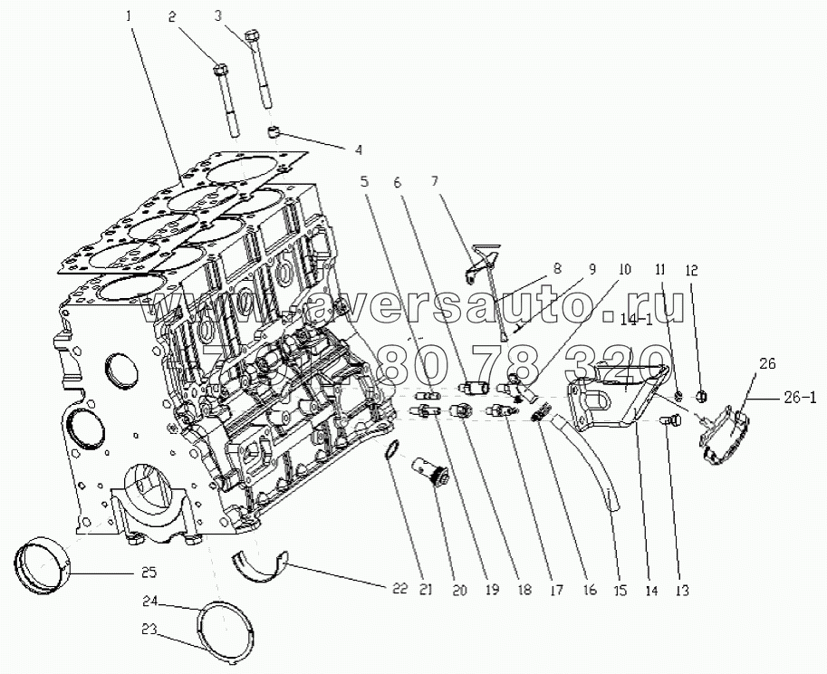 1S10691000143 Блок-картер 1