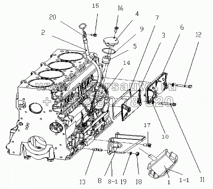 1S10691000143 Блок-картер 2