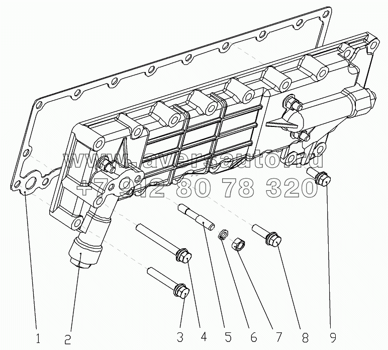 1S10691000143 Масляный охладитель