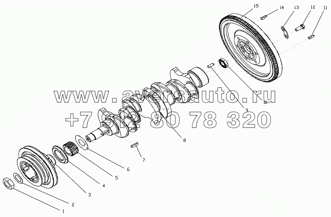1S10691000143 Маховик коленчатого вала
