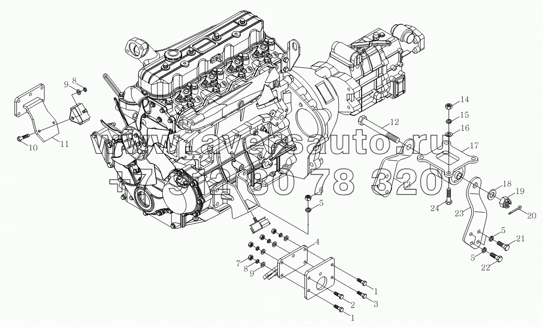 1S10691010104 Подвеска для комплекта силовой установки