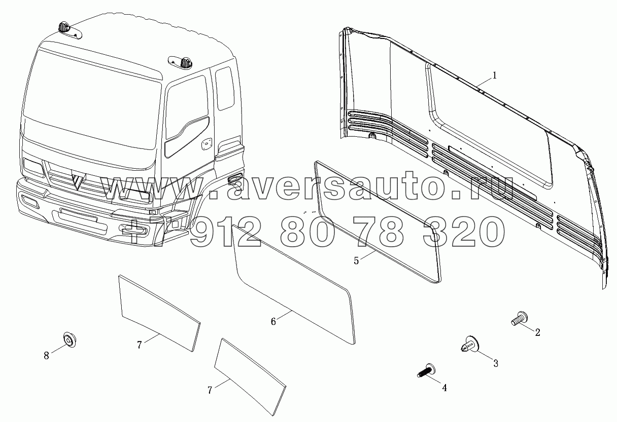 Каркас и остекление задней стенки