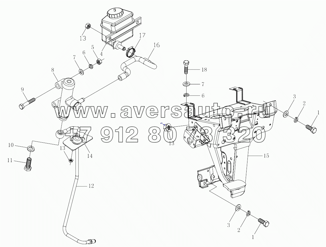  1S42531630801 Clutch operation mechanism