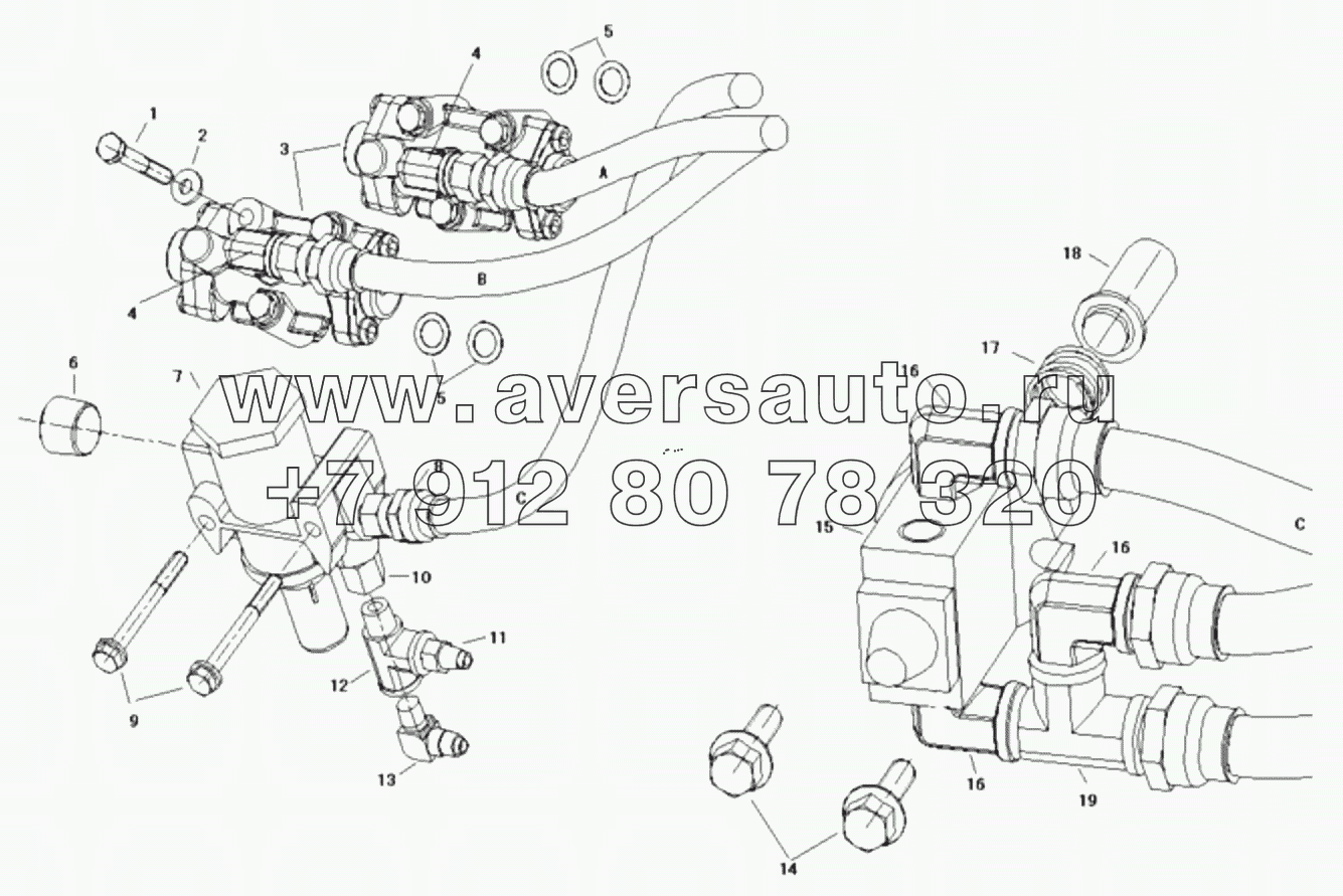  1S41891710701 Transmission assembly-servo valve and pressure adjusting filter assembly