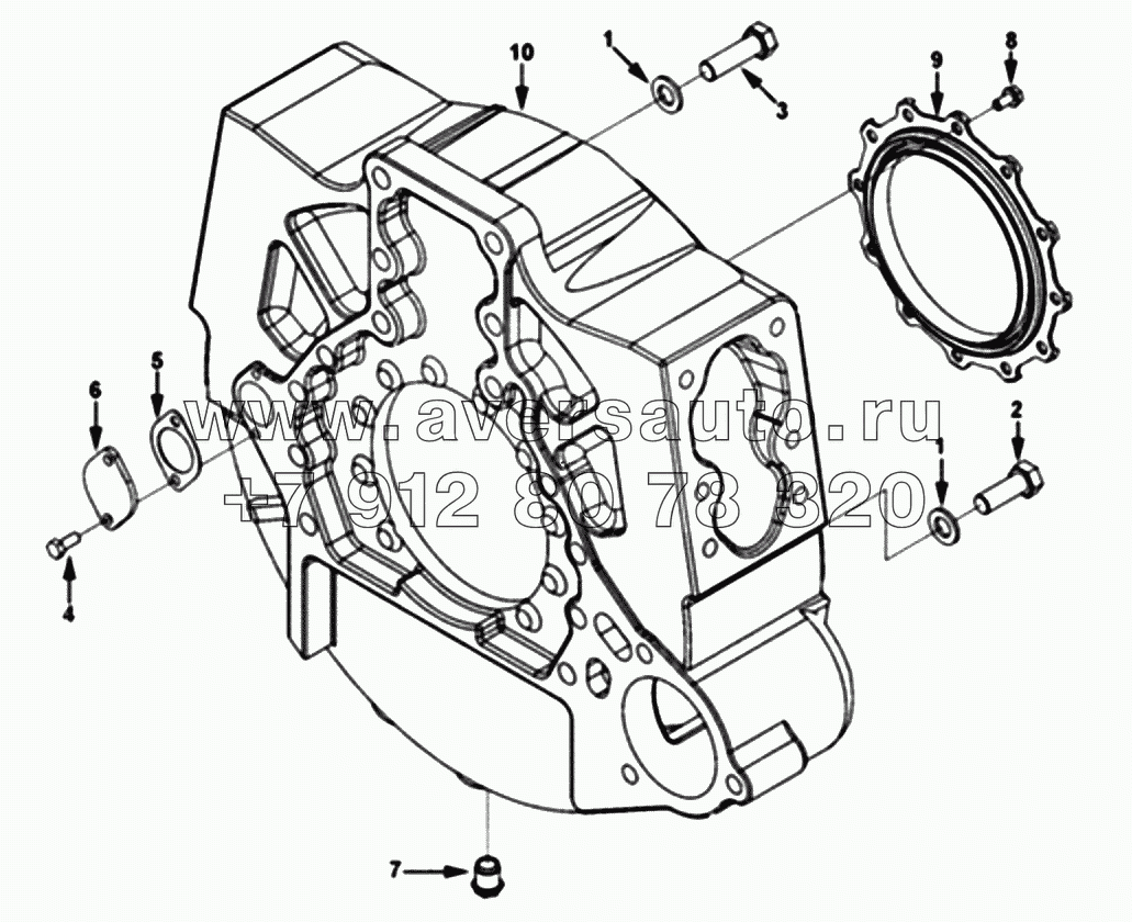  1S42591000201 Engine-flywheel housing