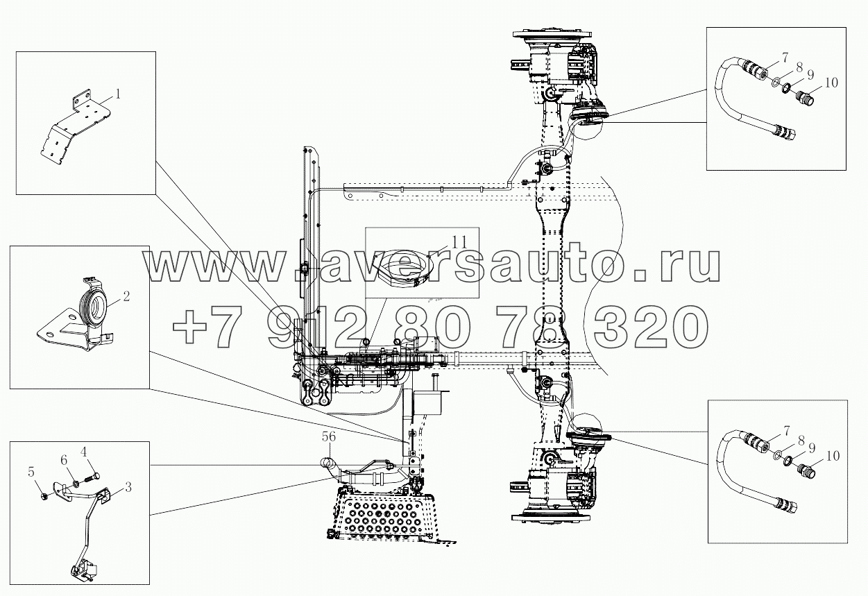  1S41893560020 Brake pipeline-chassis (non-ABS)