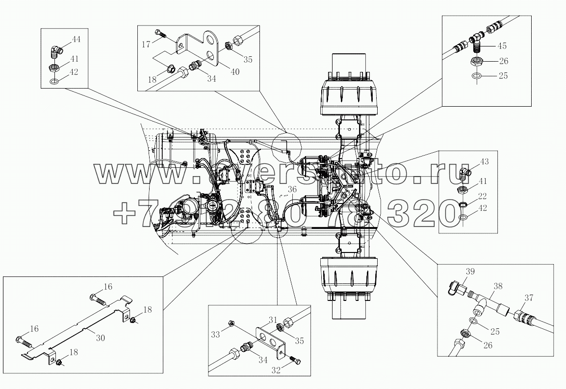  1S41893560020 Brake pipeline-chassis (non-ABS)