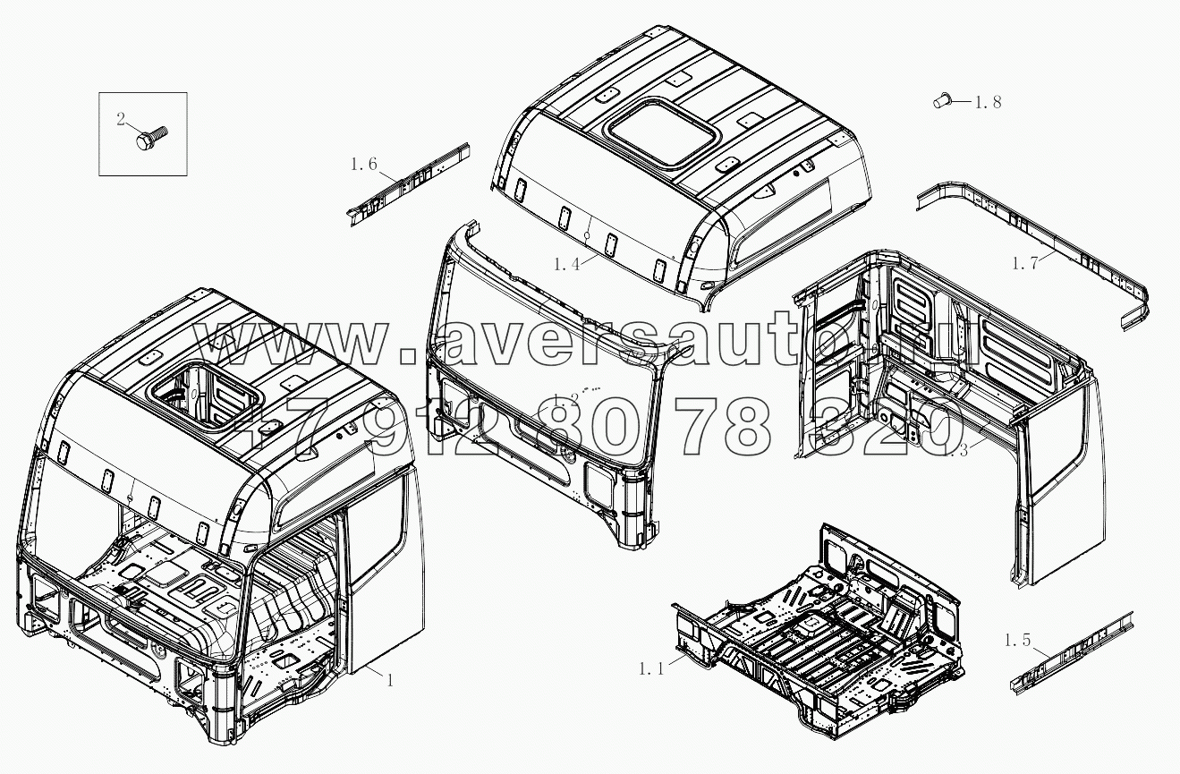  1SB2485000404 Body shell (body shell assembly)