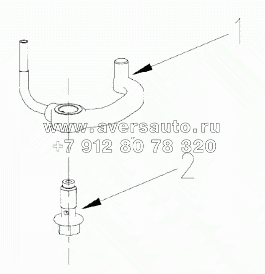  1S42591000201 Engine-piston cooling nozzle