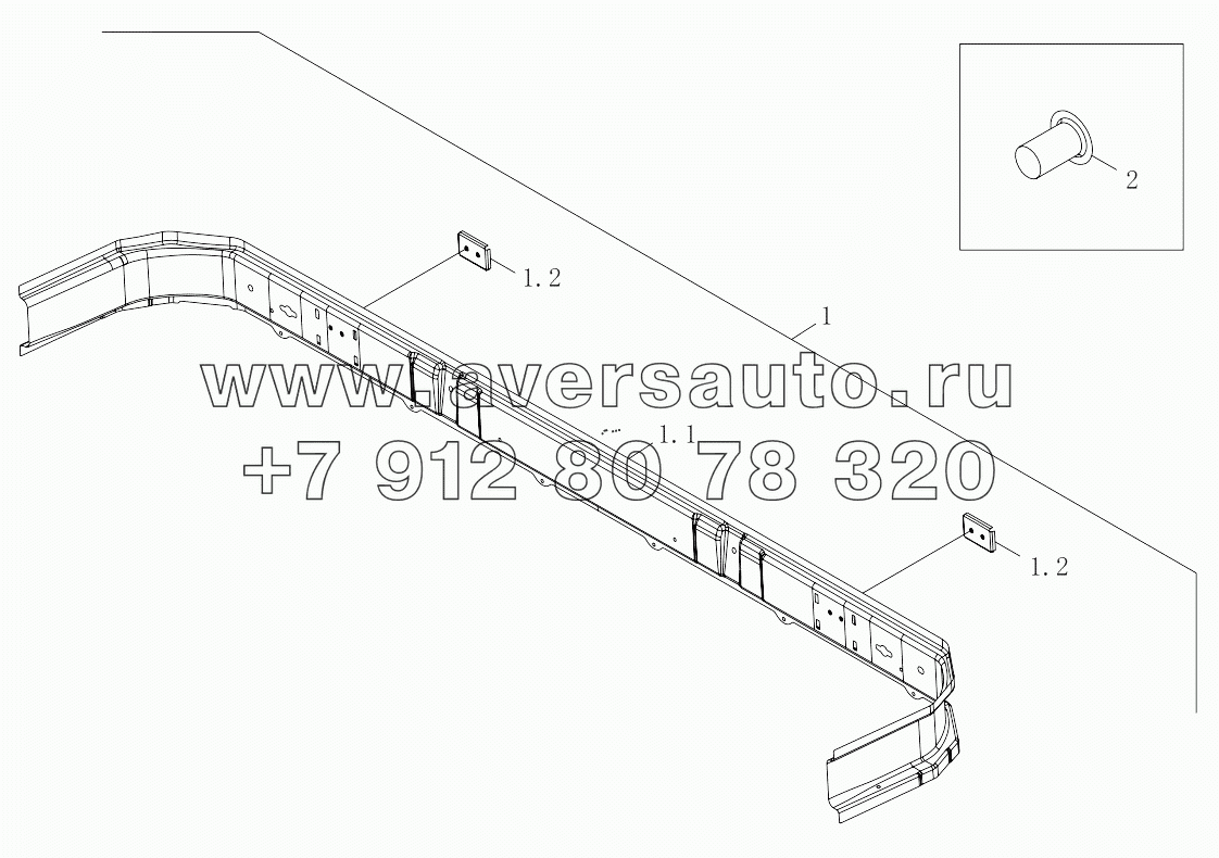  1SB2485000404 Body shell (rear wall upper stiffening beam inner panel assembly, exhaust pipe guide)