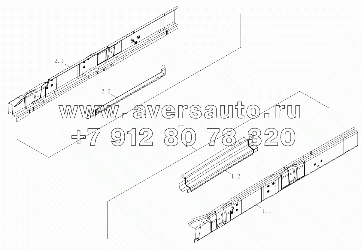  1SB2485000404 Body shell (welded left door frame upper beam assembly, welded right door frame upper beam assembly)