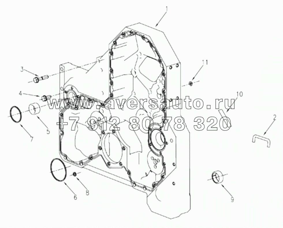  1S42591000201 Engine-gear housing