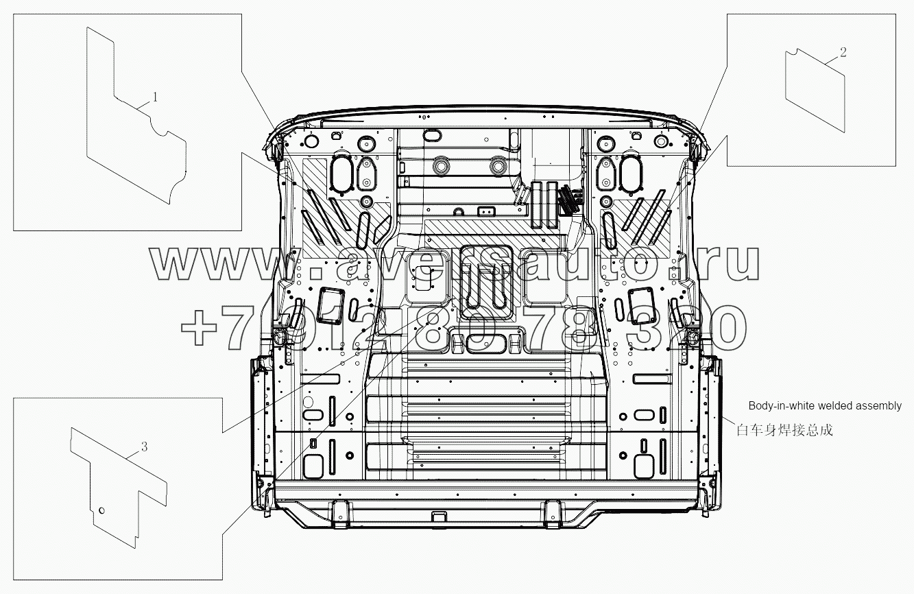  1SB2488710001 Body-in-white spray coating and sealing