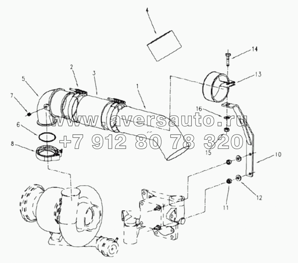  1S42591000201 Engine-exhaust bent pipe